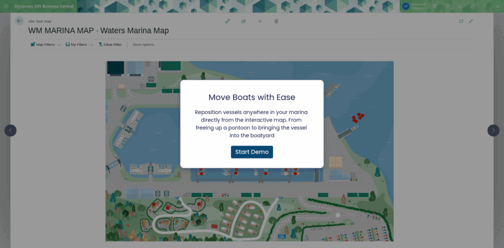 EliteMarinas Interactive Marina Map for inland and coastal marina management