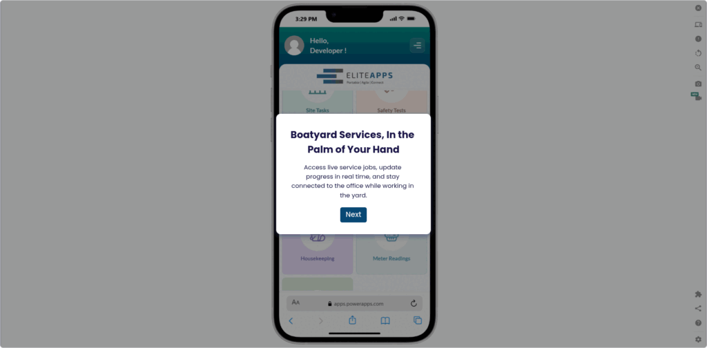 EliteMarinas Demo: Boatyard Services in our Marina App, EliteApps