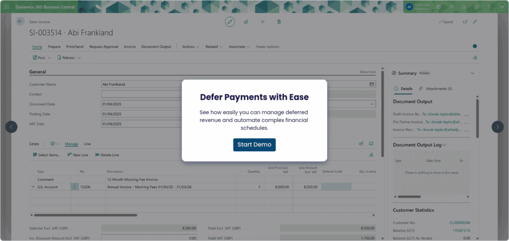 EliteMarinas Demo: Defer Payments with Ease
