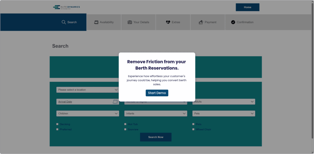 EliteMarinas Demo: Plug and Play Berth Reservations