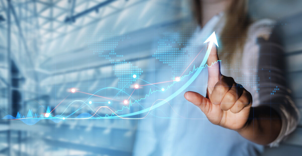 business-woman-finger-draws-growth-arrow-graph-chart-global-business-industry-development